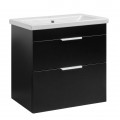 Тумба Монако Т-8 з умивальником Комо 70 підвісна чорна (02021) Тумба Монако Т-8 з умивальником Комо 70 підвісна чорна (02021)